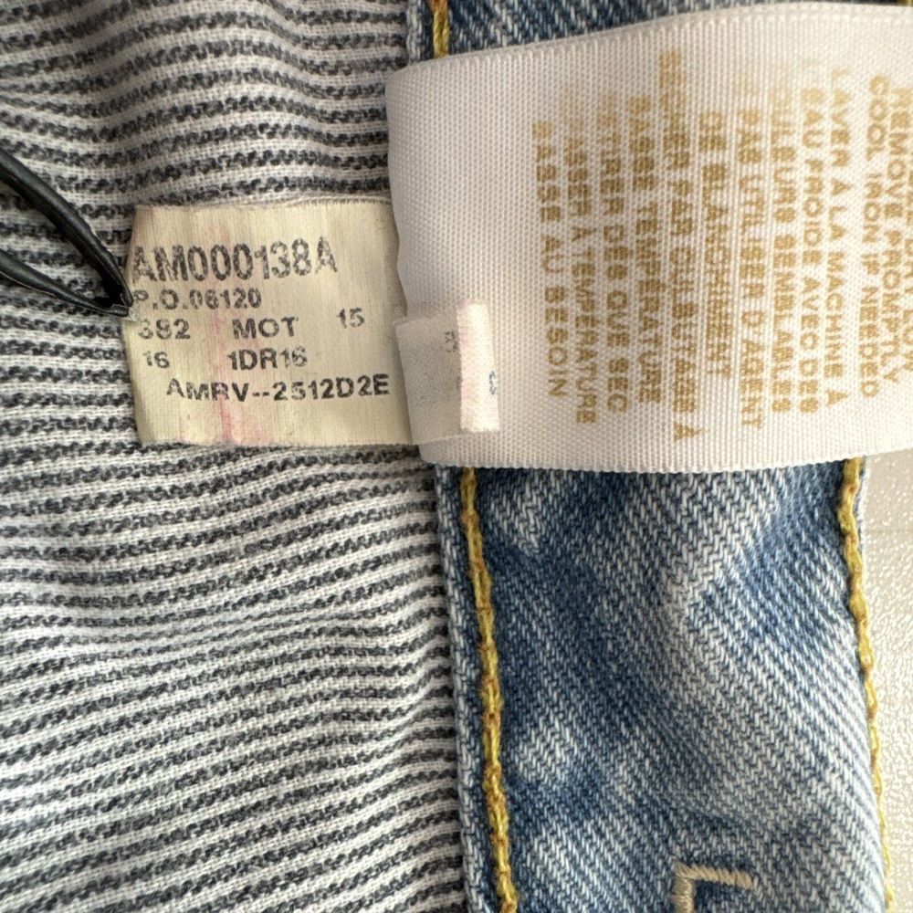 American Eagle‎ Jeans Mens Sz 34x34 (33x32) Low Loose Distressed Thrashed Grunge - Picture 11 of 13